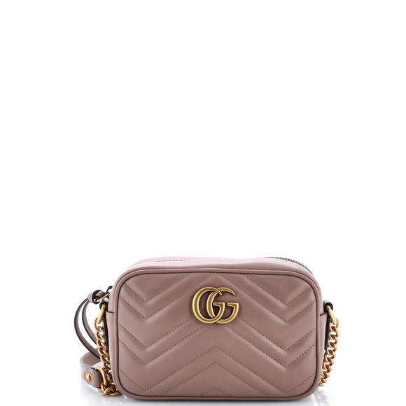 Gucci Mini GG Marmont Shoulder Bag Matelasse Leather - Picture 1 of 5